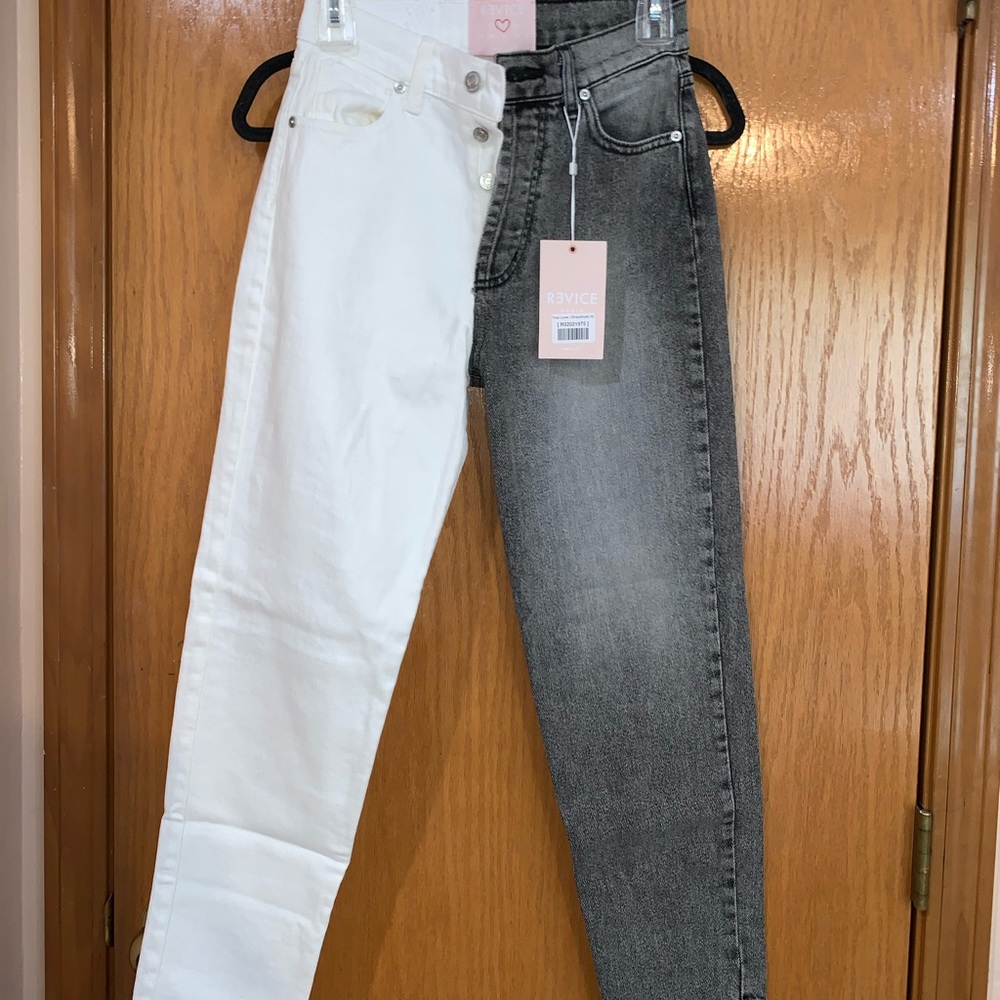 Block color pants